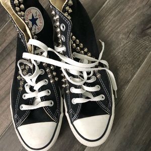 Converse high tops with studs